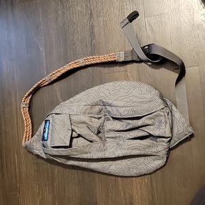 KAVU Rope Topography Grey MiniSling Pack - Women's